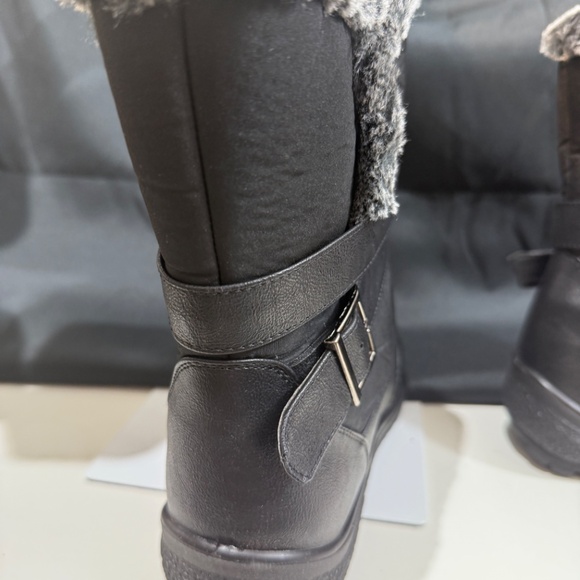 Womens Winter Snow Boots for Women Waterproof Warm Fur Lining Mid Calf Boots3993